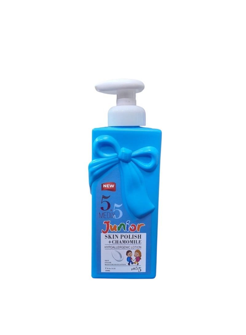 Junior Kids Lotion Skin Polish + Chamomile Hypoallergenic Lotion 400ml - Image 2